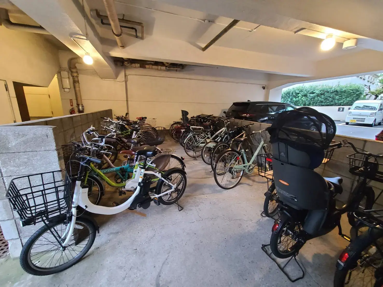 室内駐輪場が備わった物件