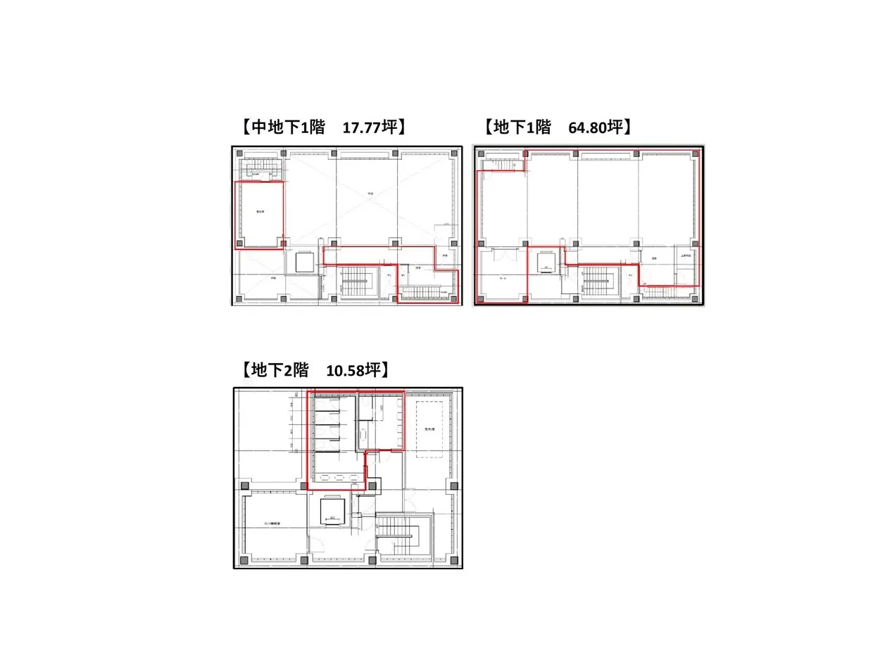 住宅の間取り図、1階と2階の平面図、部屋のサイズ記載あり