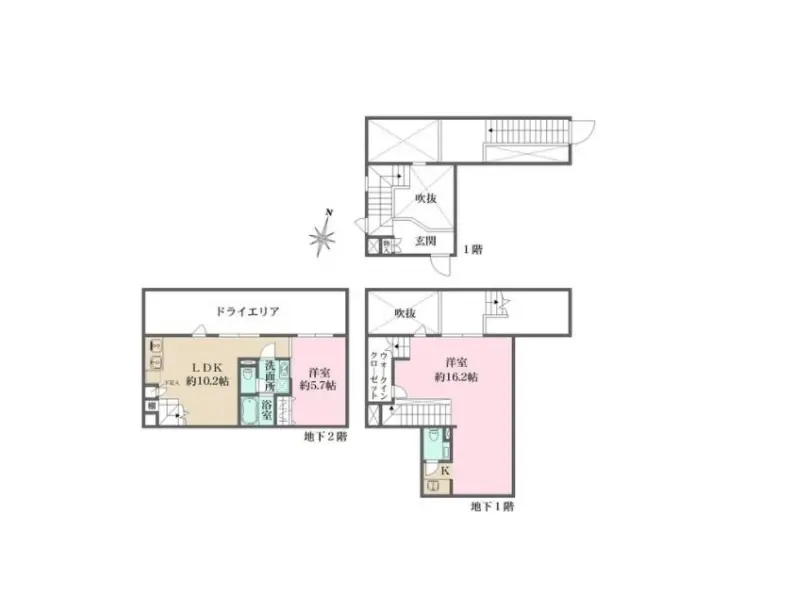 明確な間取り図と部屋のサイズが記載された２階建て住宅の設計図
