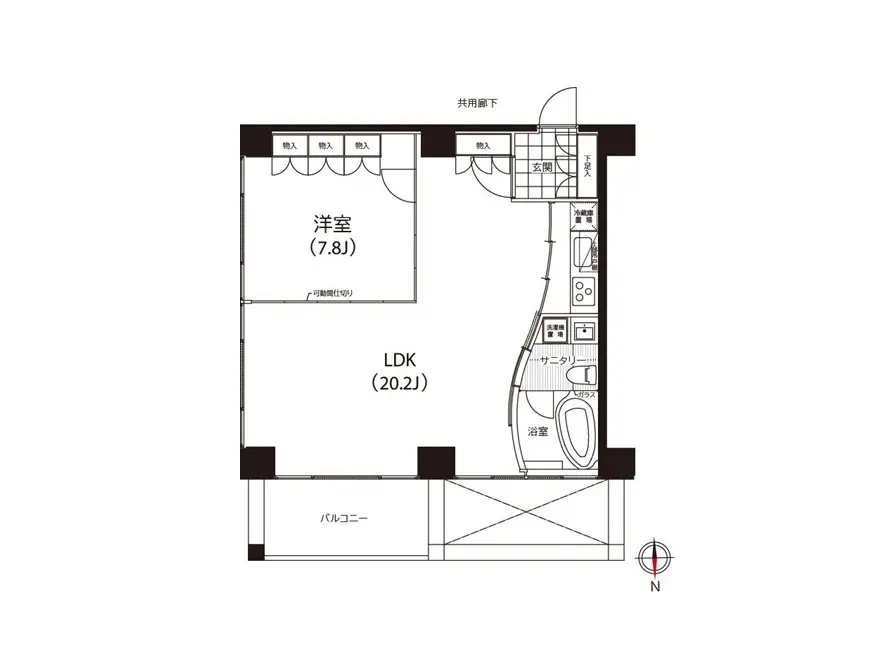 二階建て住宅の間取り図、LDKと寝室が確認できるデザインプラン