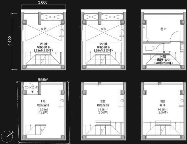 間取り図、3LDKの新築マンション、リビングダイニングキッチンと3つの寝室、バスルームとトイレ付き
