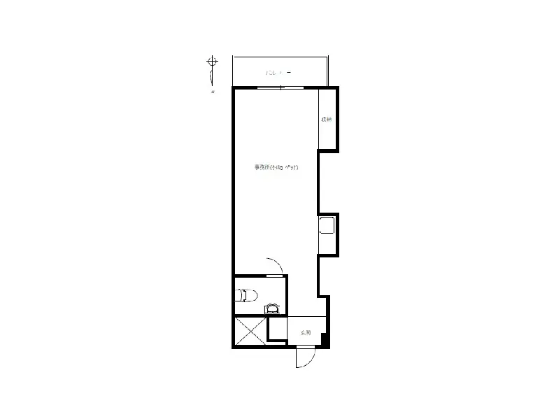 青空と電線が映る、レンガ調の外壁を持つモダンなアパートマンションの外観